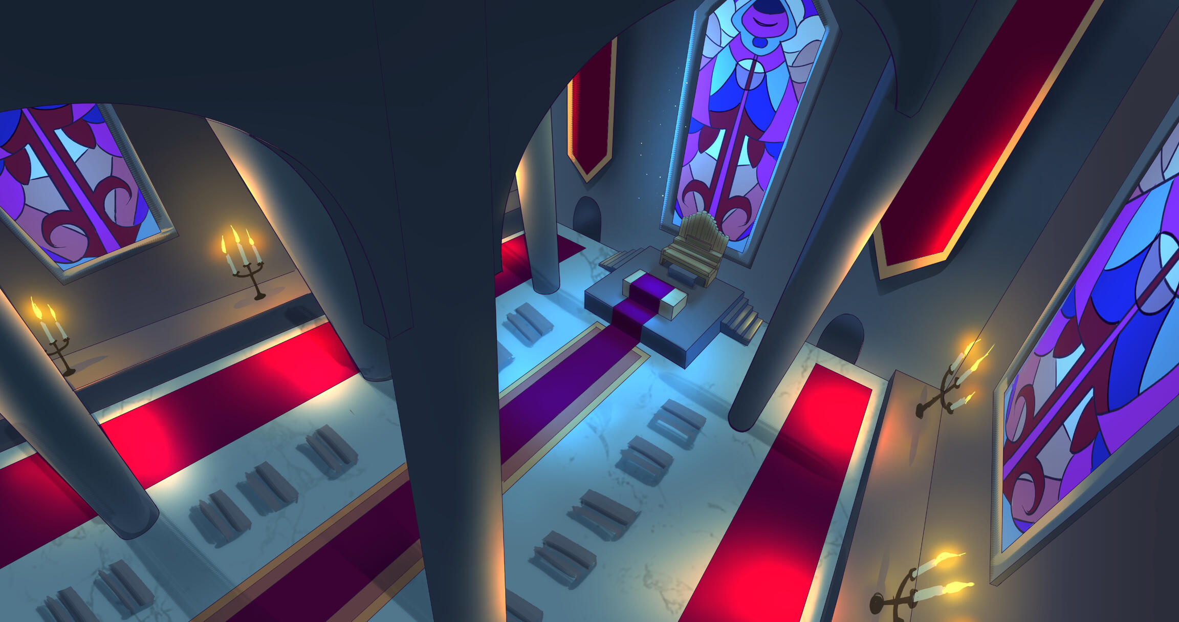 Inside the Church, Night